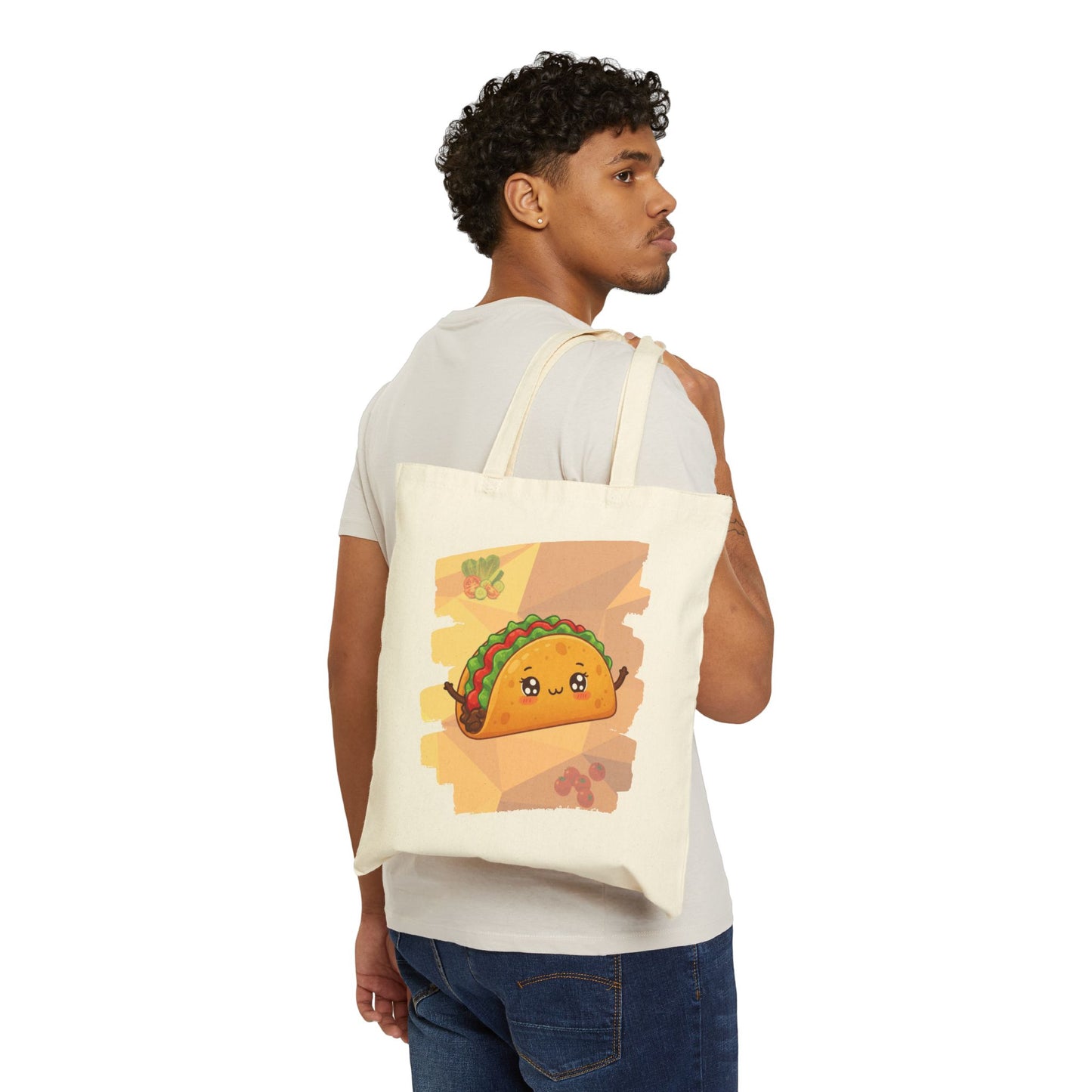 The Shell-Shocked Sweetheart – Happy Taco Geometric Tote