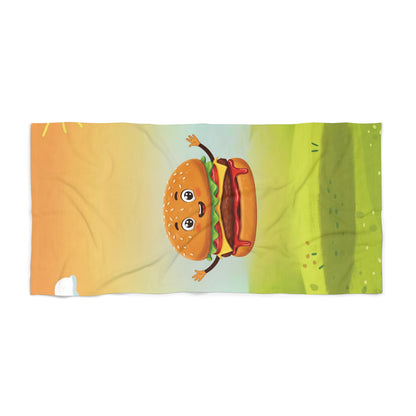 Hamburger Beach Towel | Fun Street Food Picnic Gear