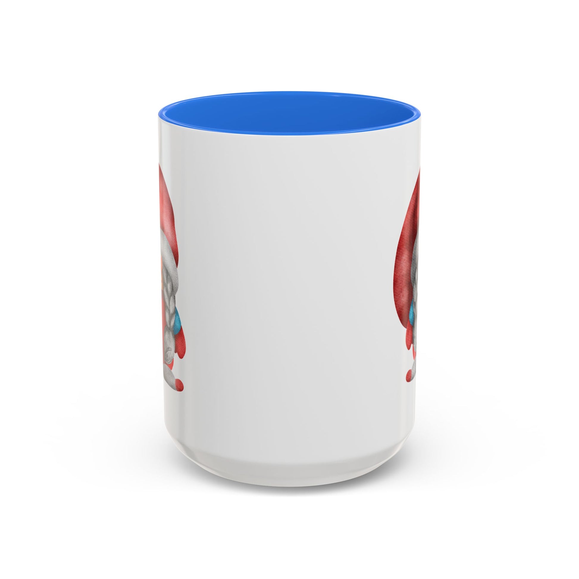 Cheerful Red Gnome with Braids Mug - Sip Your Sweet Melody | Ceramic Coffee & Tea Cup (11oz/15oz) 15oz Cambridge Blue