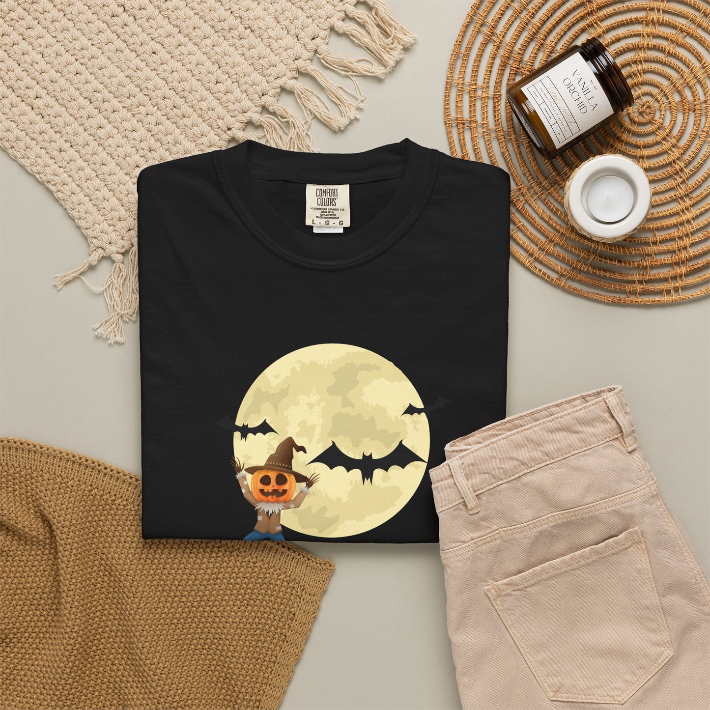 Halloween and Bats Unisex T-Shirt | Spooky Web Tee