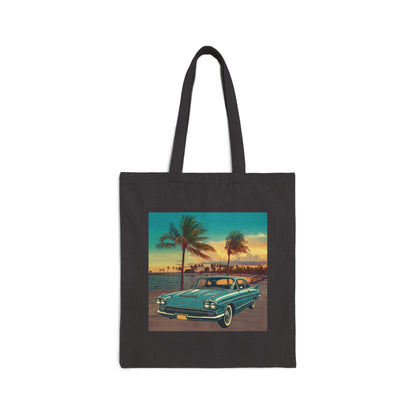 Cadillac Eldorado Brougham 1950s Tote Bag: Luxury Vintage Car Icon for Everyday Elegance Black 15" x 16"