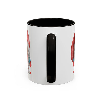 Cheerful Red Gnome with Braids Mug - Sip Your Sweet Melody | Ceramic Coffee & Tea Cup (11oz/15oz)