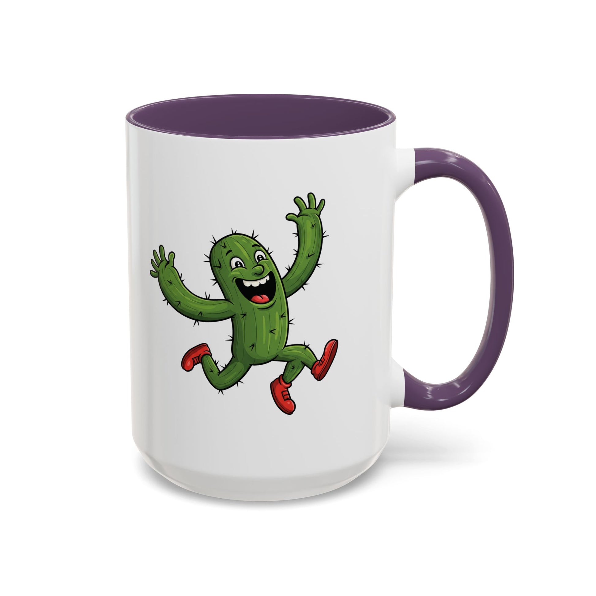 Cactus Mania Running Cactus Mug - Fun & Eco-Friendly Ceramic Coffee Cup
