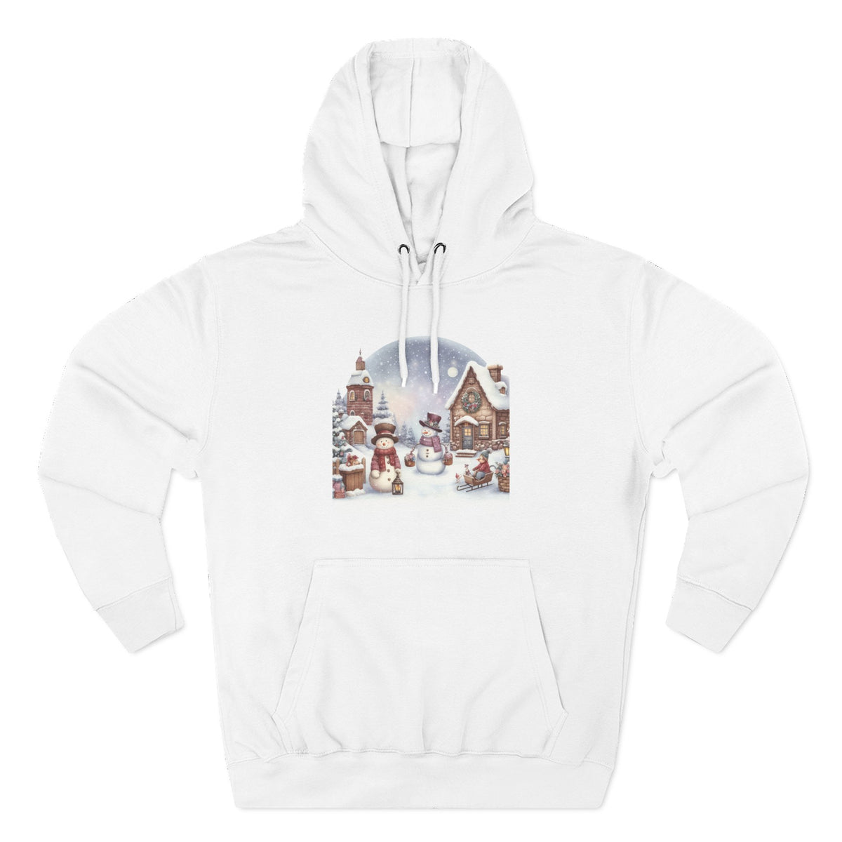 Copy of Copy of Copy of Three-Panel Fleece Hoodie - happy holiday gorilla