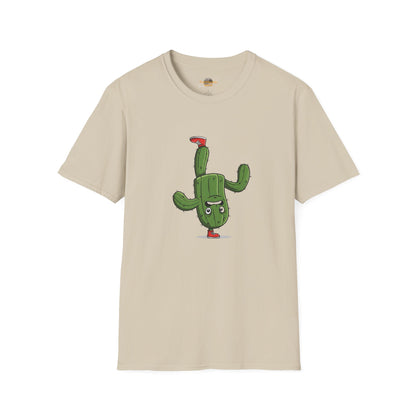 Upside-Down Cactus T-Shirt: Fun & Quirky Organic Cotton Tee | Cactus Mania Collection