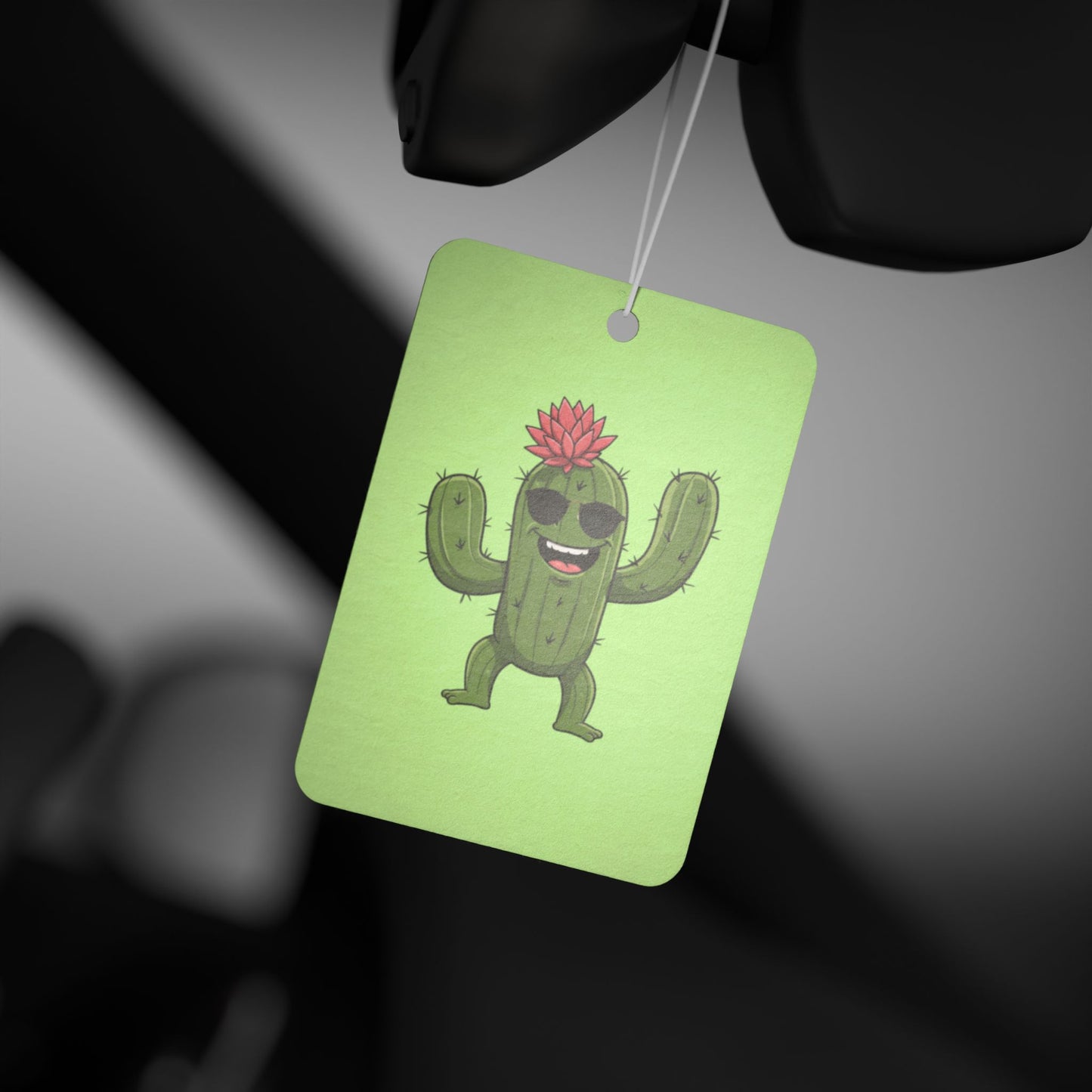 Cactus with sunglasses Car Air Freshener -  Power Car Freshener: Fresh Scent, Long-Lasting Fragrance, Funny Design