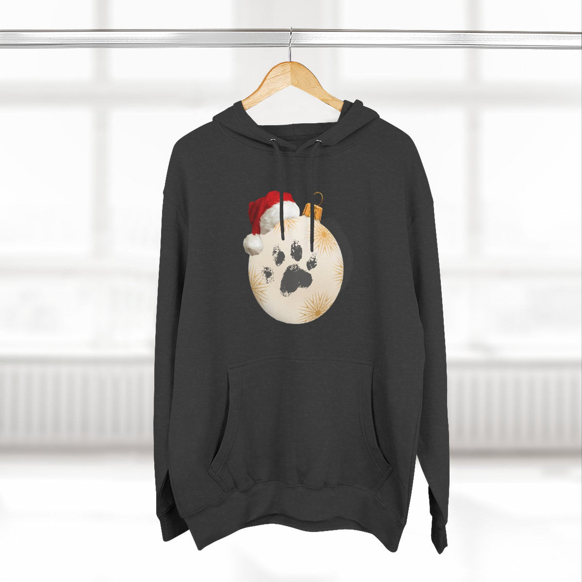Copy of Copy of Three-Panel Fleece Hoodie - happy holiday gorilla