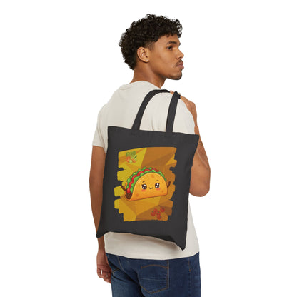 The Shell-Shocked Sweetheart – Happy Taco Geometric Tote