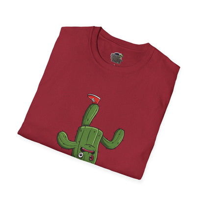 Upside-Down Cactus T-Shirt: Fun & Quirky Organic Cotton Tee | Cactus Mania Collection
