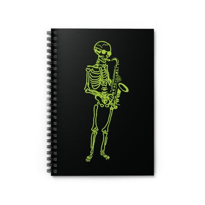 Metal Skeleton Fluo Spiral Notebook - Jazz Up Your Notes!