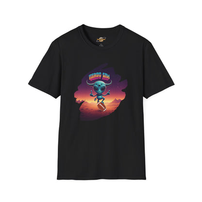 Headline: Get the "Alien Football Player" Unisex T-Shirt: The Ultimate UFO Vibes Tee