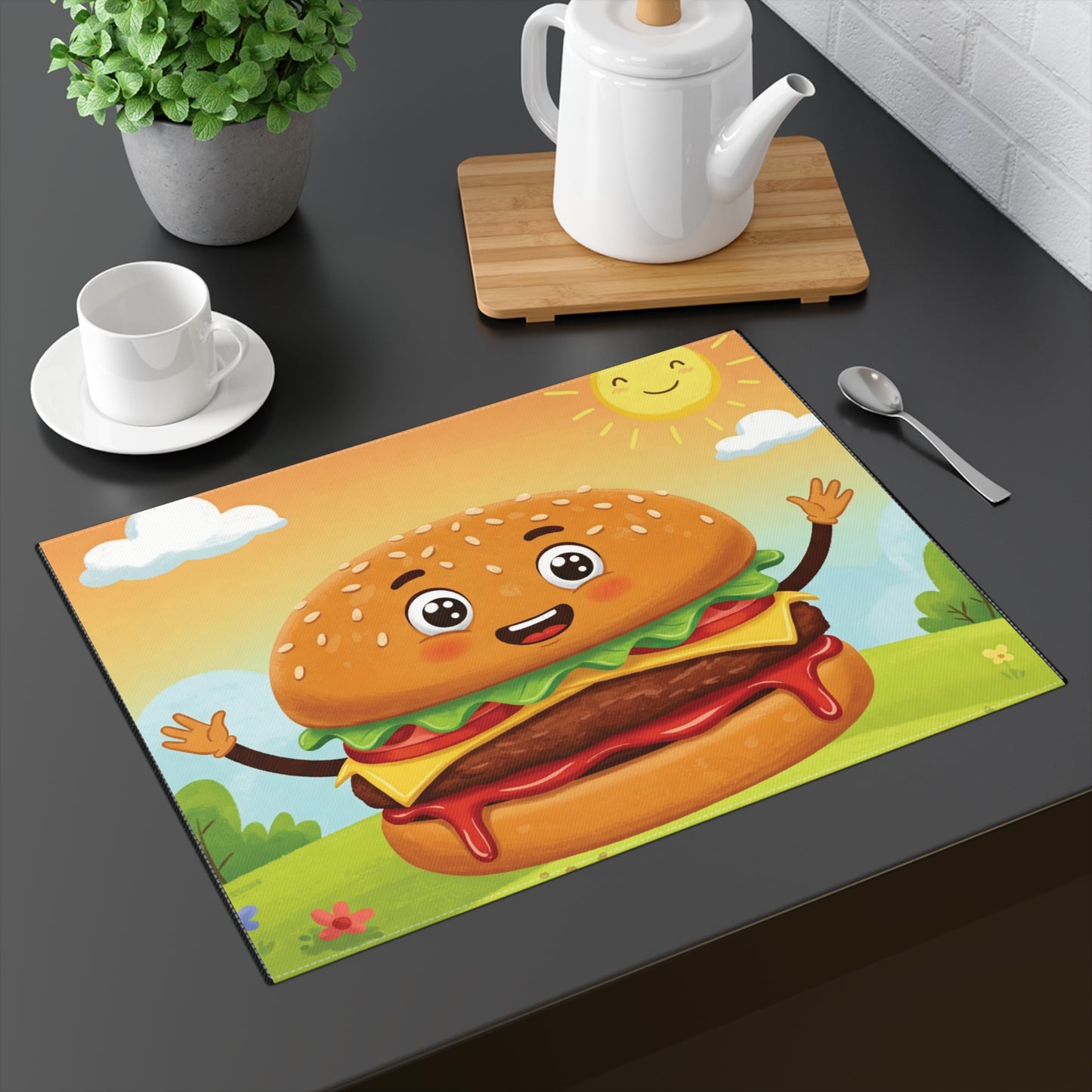 Solar Sizzle, The Smiling Burger Placemat