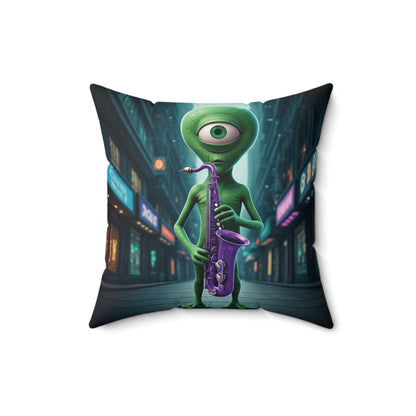 The Big Easy Blues: New Orleans Sax Alien Pillow