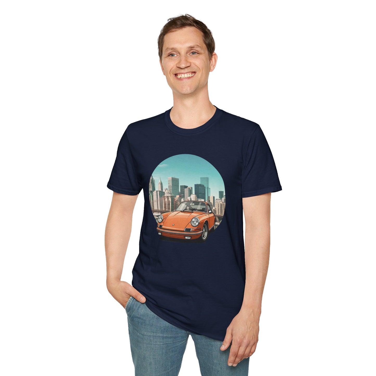 Porsche 911 Unisex T-Shirt - Vintage Power Icon Navy