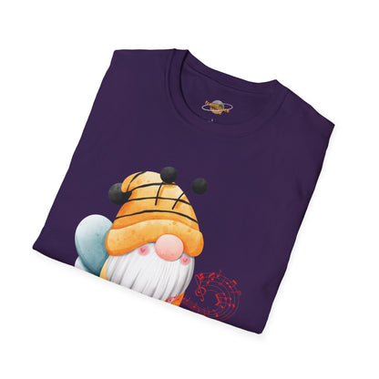 Bee Gnome Unisex T-Shirt: Buzzing with Magic & Melody