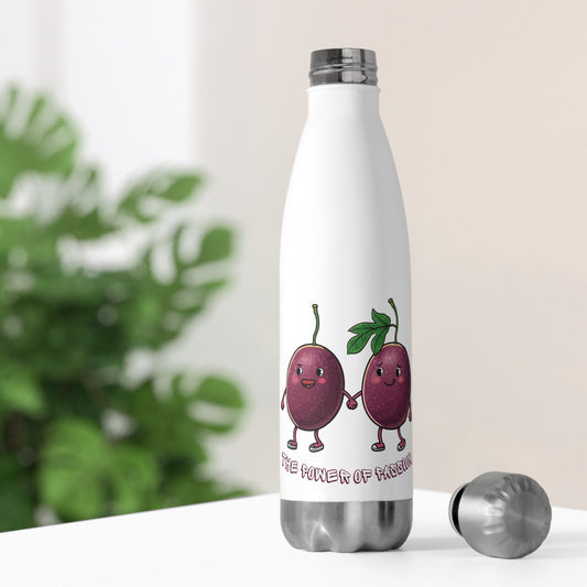 Funny Passion Fruit Tumbler: Reusable Stainless Steel Water Bottle, Keeps Drinks Cold for Hours, Perfect Gift for Fruit Lovers! 20oz