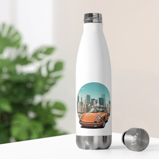 Porsche 911 Vintage Car Enthusiast Water Bottle Double Insulated Stainless Steel 20oz 20oz