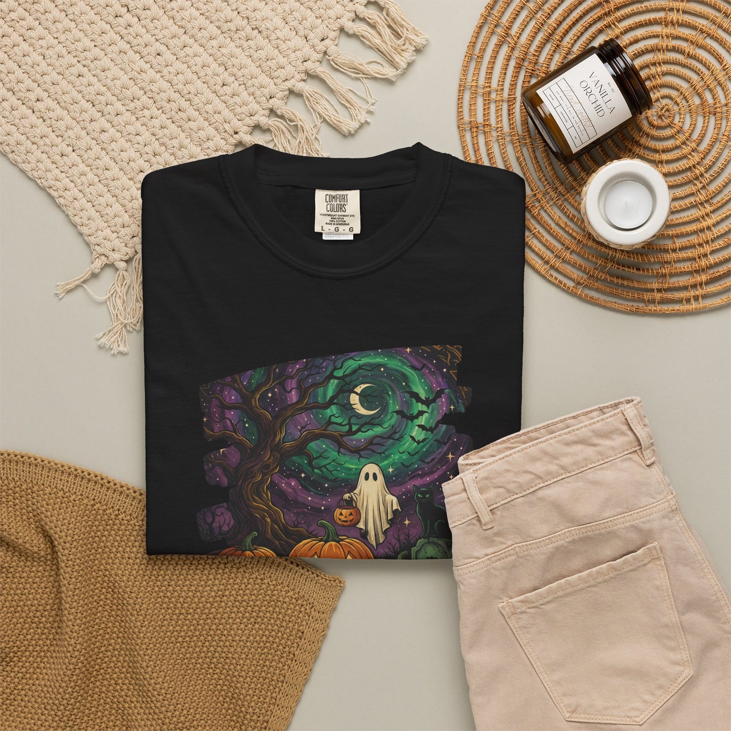 Halloween Cemetery Unisex T-Shirt | Spooky Graveyard Tee