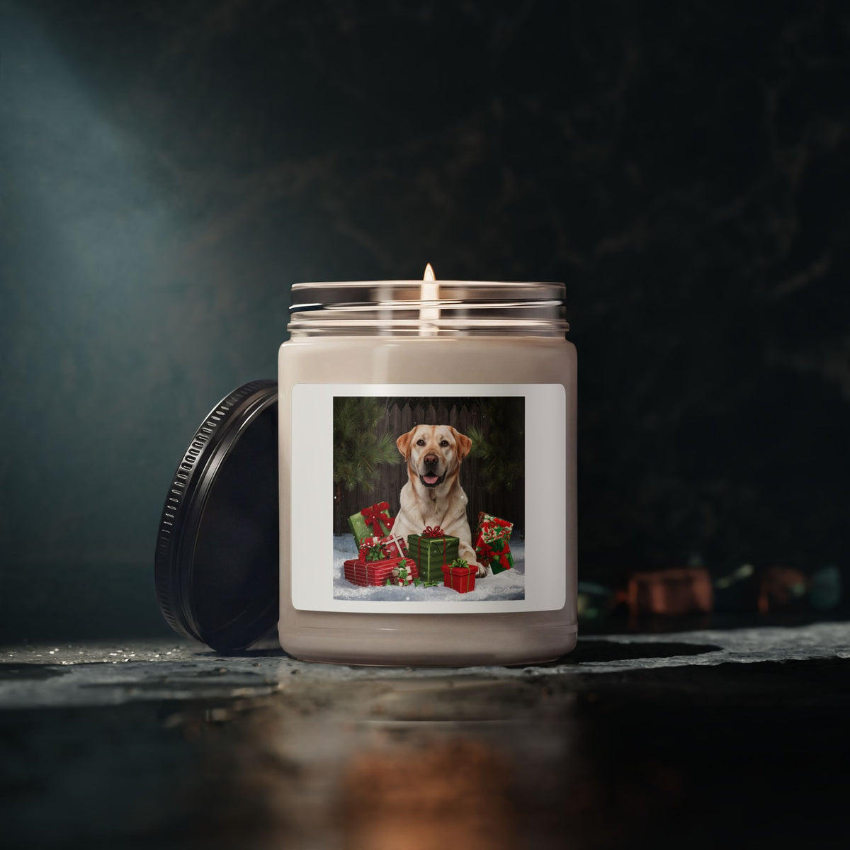 Copy of Custom Cat Christmas Candle | Personalized Pet Gift | Soy Wax, 9oz