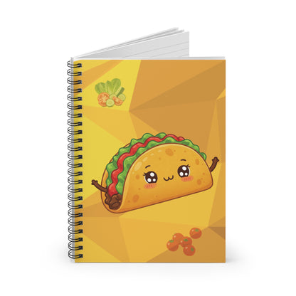 Taco Spiral Notebook | Bold Graphic Foodie Stationery