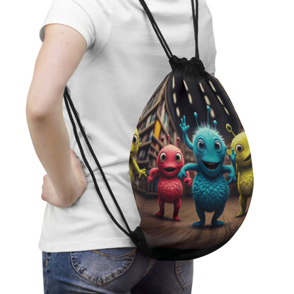 Alien Vibes" Drawstring Bag - Perfect for Sci-Fi Fans & Kids!