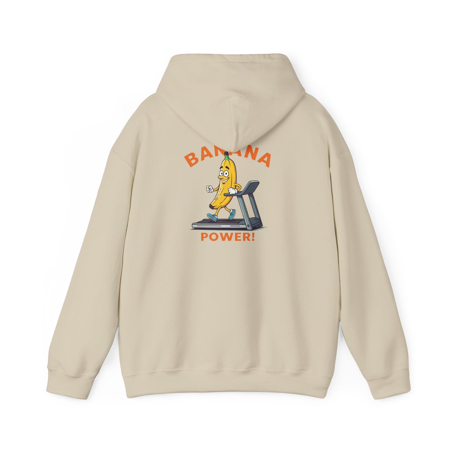 Banana Power! Hoodie - Stay Fit and Stylish with Our Funny Banana Workout Design. Perfect for Gym Rats and Fruit Lovers!
