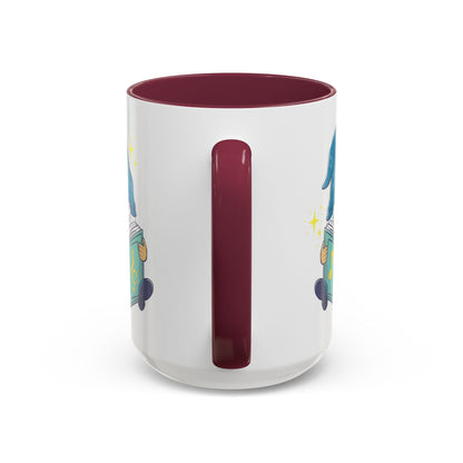 Whimsical Gnome & Music Book Mug - Brew Your Story | Ceramic Coffee & Tea Cup (11oz/15oz)