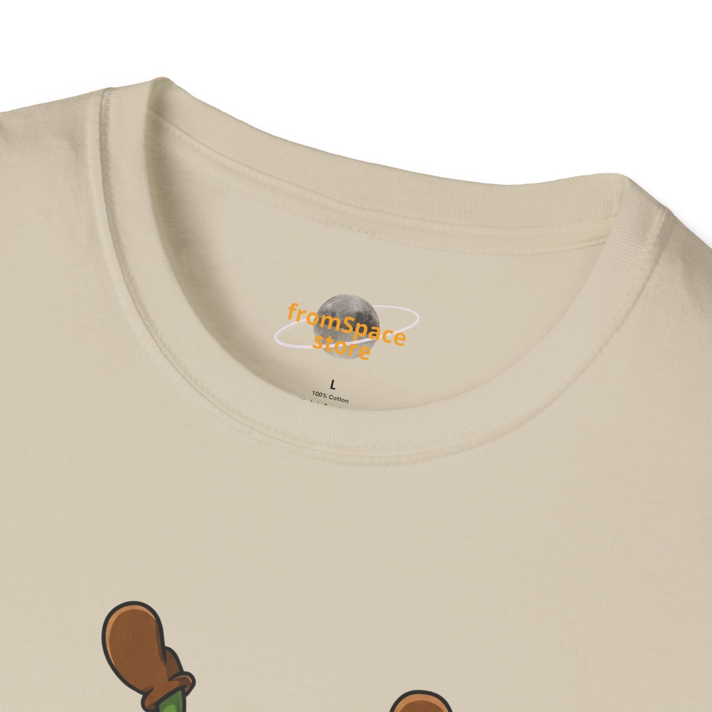Shocked Cactus T-Shirt: Funky Upside-Down Cactus Tee | Organic Cotton Unisex Graphic Shirt