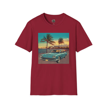 Cadillac Eldorado Brougham 1950s Unisex T-Shirt - Vintage Luxury Car Cardinal Red