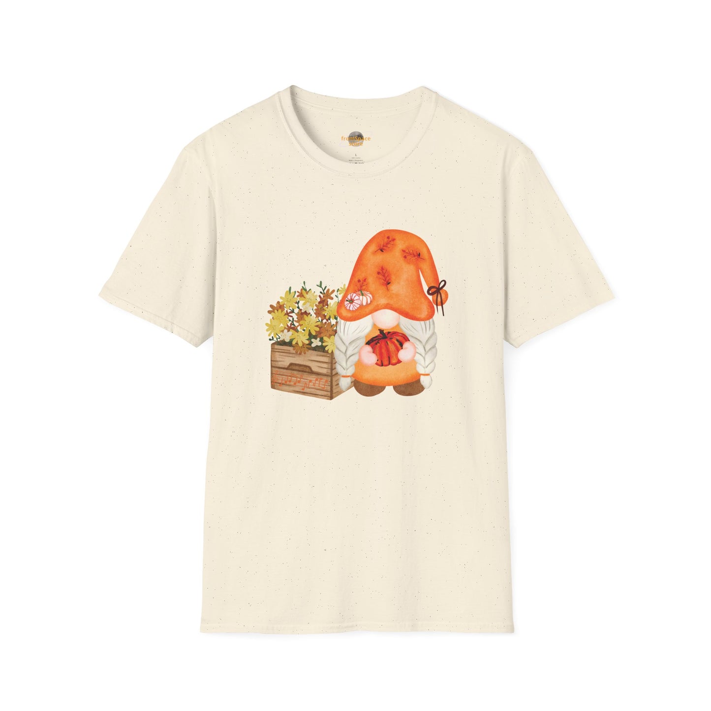 Flower Pot Gnome Unisex T-Shirt: Autumnal Charm & Secret Melodies