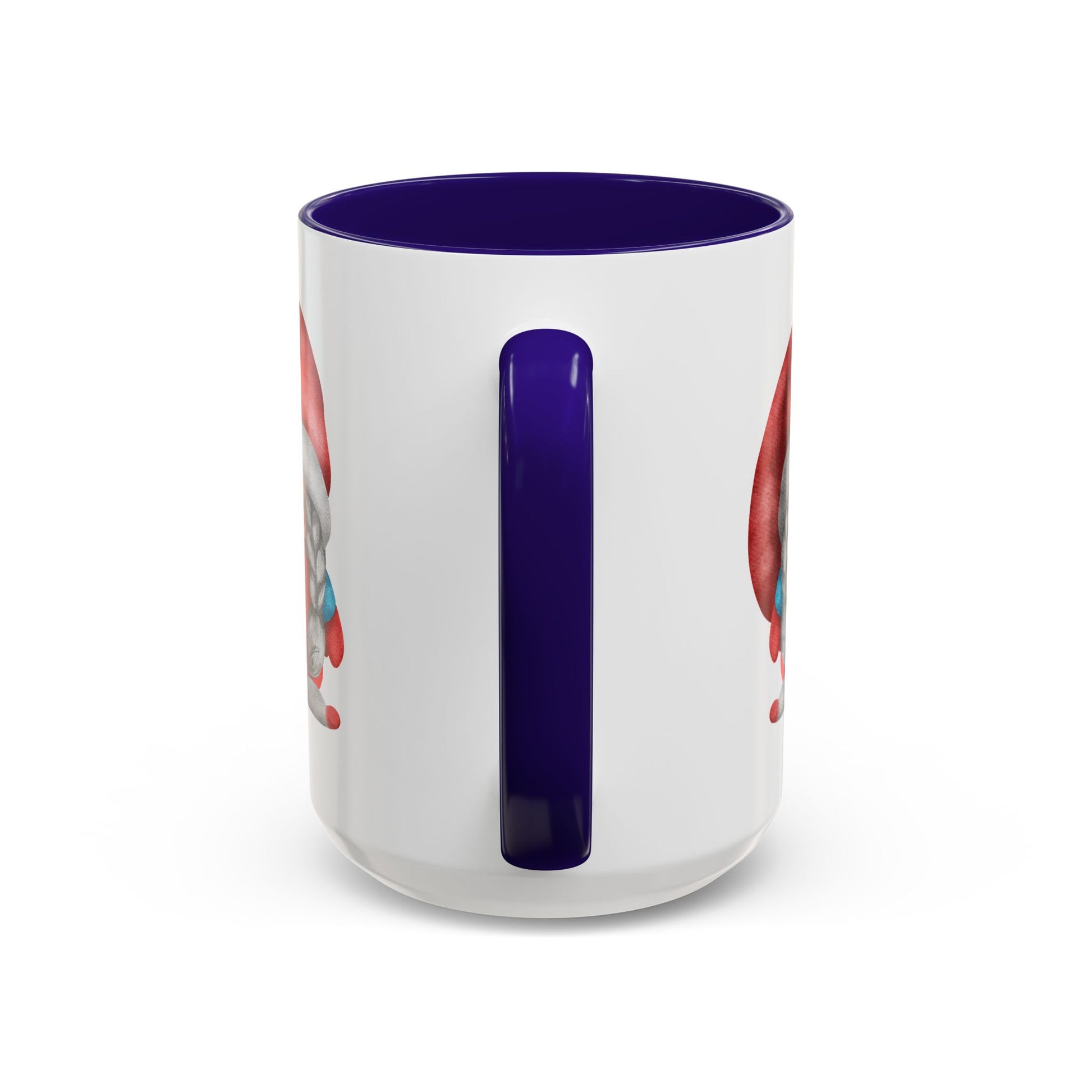 Cheerful Red Gnome with Braids Mug - Sip Your Sweet Melody | Ceramic Coffee & Tea Cup (11oz/15oz)
