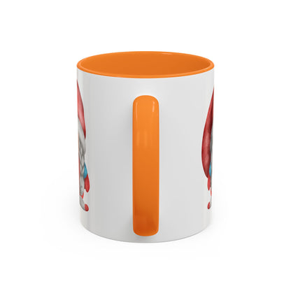 Cheerful Red Gnome with Braids Mug - Sip Your Sweet Melody | Ceramic Coffee & Tea Cup (11oz/15oz)