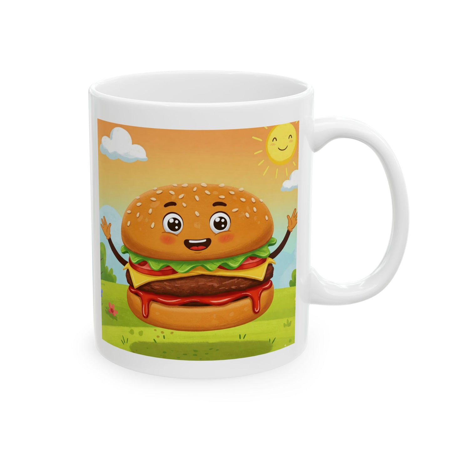 The All-American Dream | Street Foods Hamburger Ceramic Mug