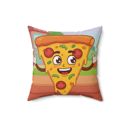 The Cheesy Charmer – Happy Pizza Slice Pillow