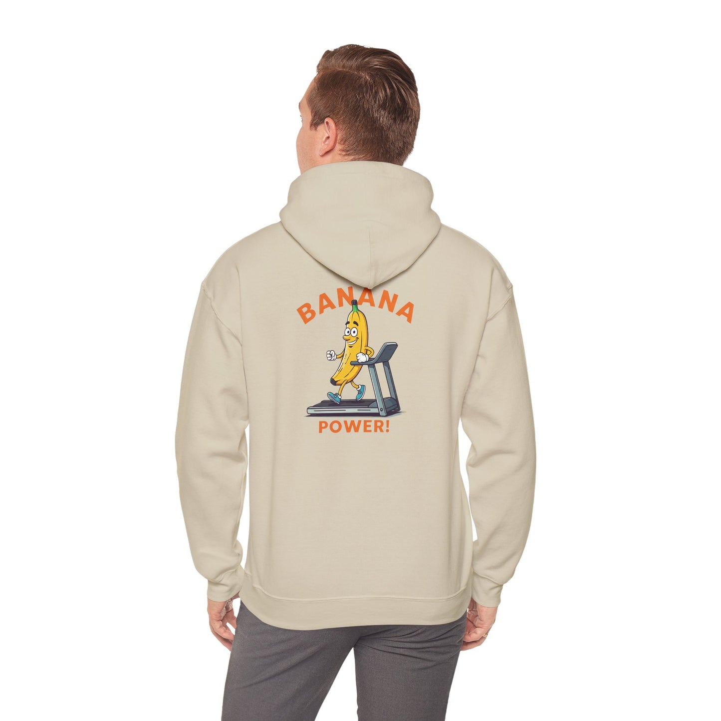 Banana Power! Hoodie - Stay Fit and Stylish with Our Funny Banana Workout Design. Perfect for Gym Rats and Fruit Lovers!