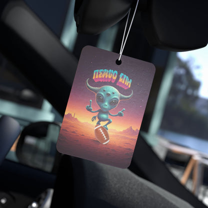 Alien Football Player Car Freshener - Super Bowl Sunday Game Day Vibes