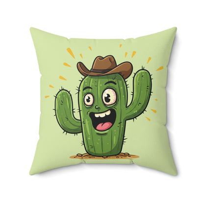 Cowboy Cactus throw pillow