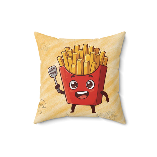 The Spatula Master – Golden French Fries Throw Pillow
