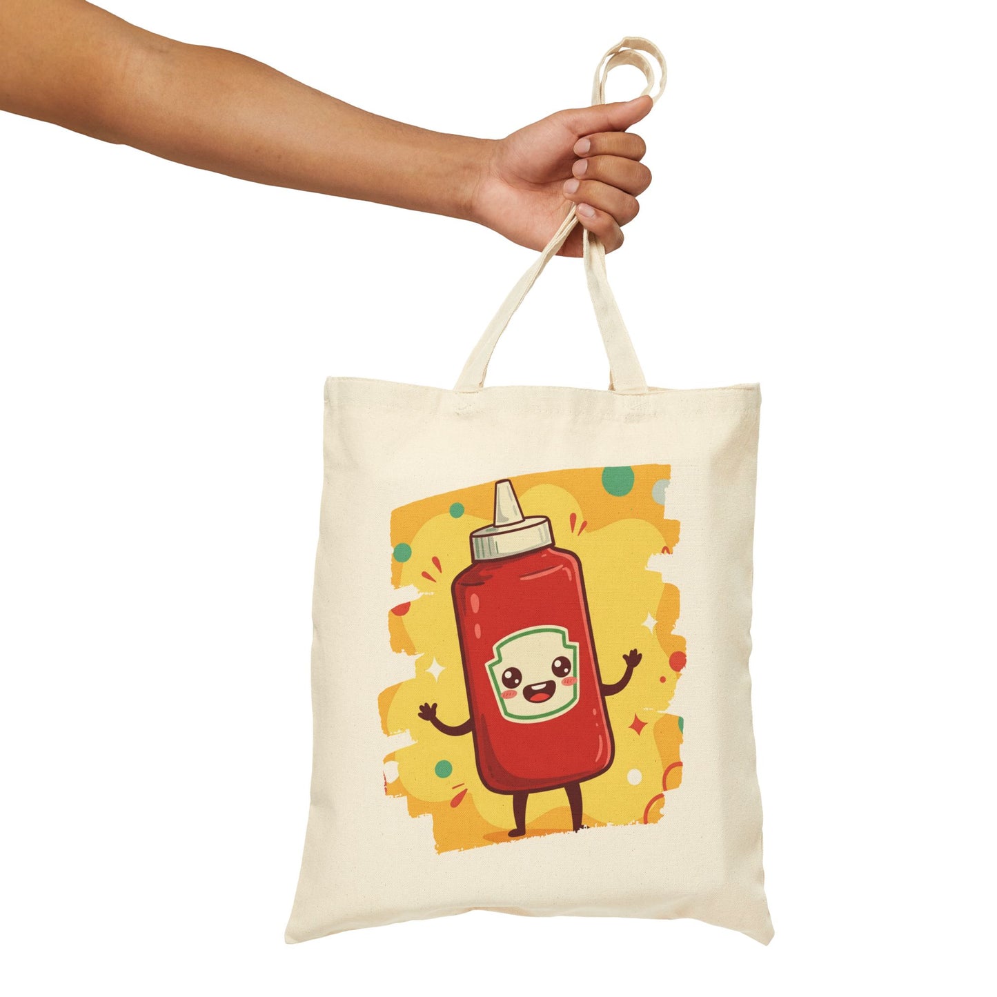 The Crimson Splash – Happy Ketchup Confetti Tote