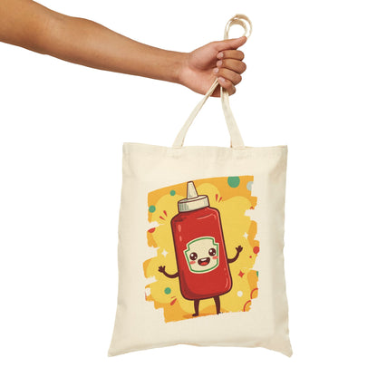 The Crimson Splash – Happy Ketchup Confetti Tote
