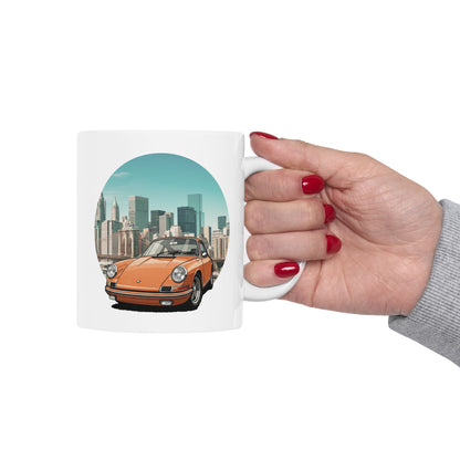 Porsche 911 Vintage Mug - Iconic Power & Design