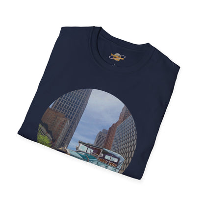 Motor City Roamer T-Shirt: Vintage 1920s Car & Detroit Skyline | Americana Tee