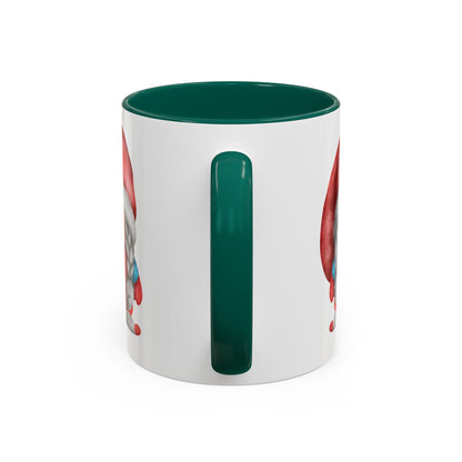 Cheerful Red Gnome with Braids Mug - Sip Your Sweet Melody | Ceramic Coffee & Tea Cup (11oz/15oz)