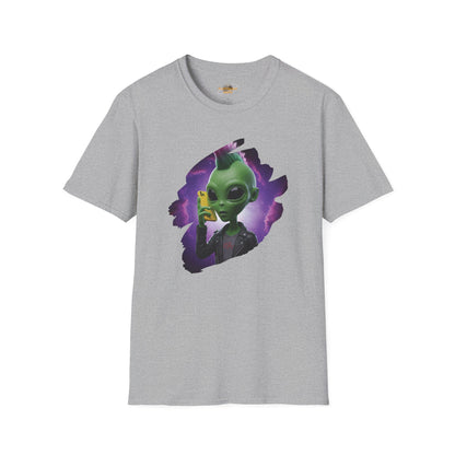 Alien Punk Sci-Fi Streetwear Tee - Cyberpunk Graphic Shirt