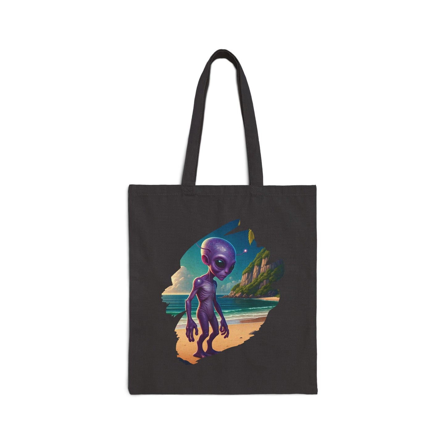 Alien at Beach Tote Bag: Your Essential Cosmic Vacation Carryall
