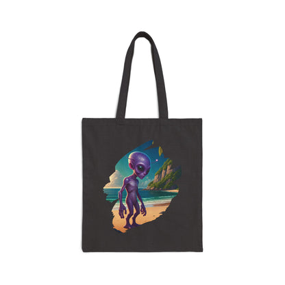 Alien at Beach Tote Bag: Your Essential Cosmic Vacation Carryall