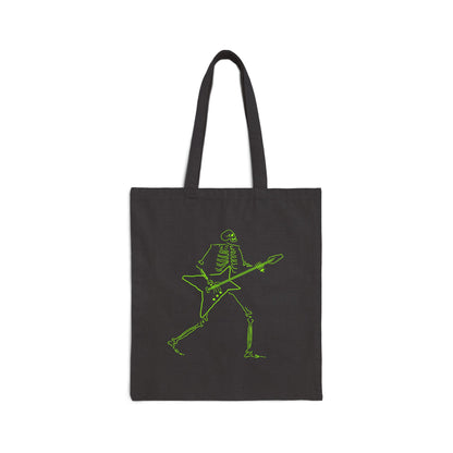 Skeleton Electric Guitarist Fluo Tote Bag | From Space Store