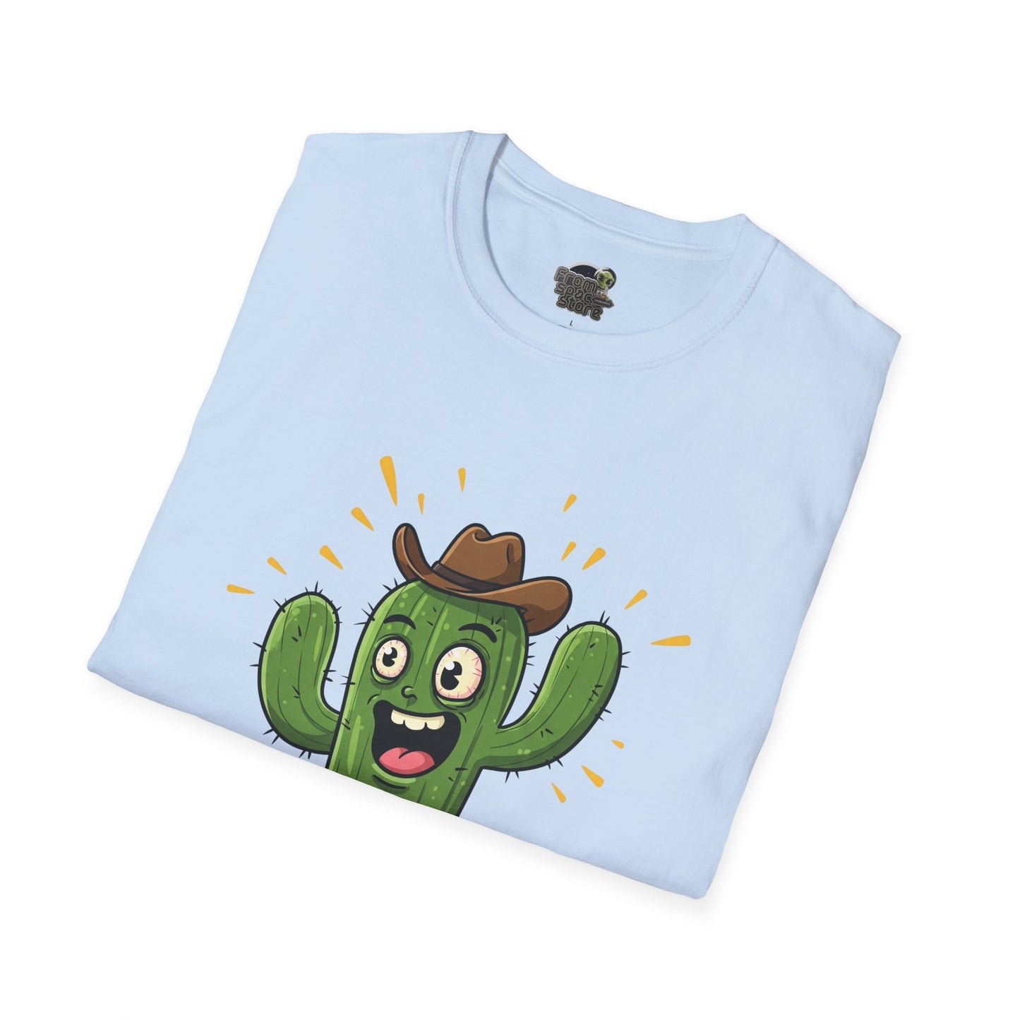 Cactus Mania T-Shirt: Yeehaw! Funny Cowboy Cactus Tee | Organic Cotton Unisex Shirt