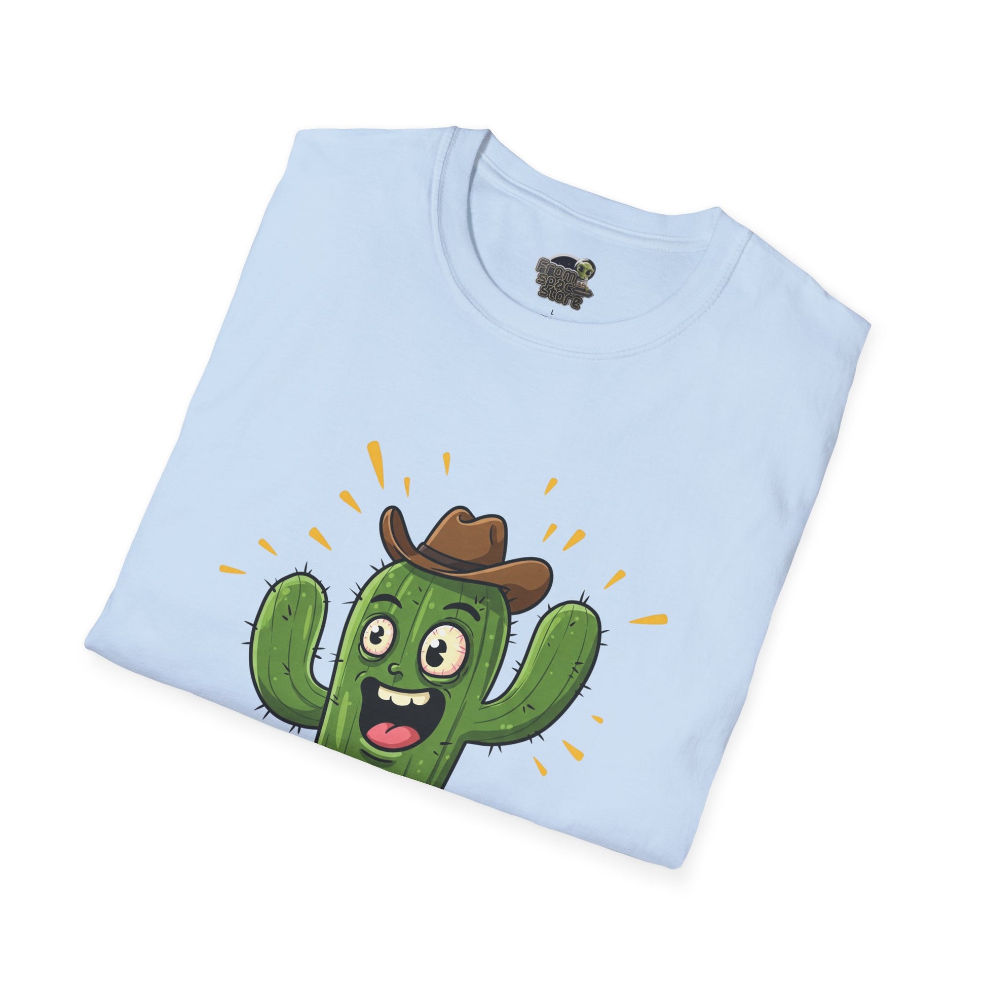 Cactus Mania T-Shirt: Yeehaw! Funny Cowboy Cactus Tee | Organic Cotton Unisex Shirt