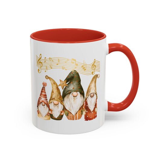Enchanting Gnomes Mug & Cup Collection: Whimsical Drinkware for Cozy Moments – Elevate Your Sips with Festive Charm 11oz Red